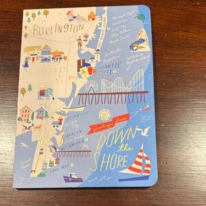 Spartina 449 Illustrated Coastal Journal Jersey shore edition  - Blue and Cream